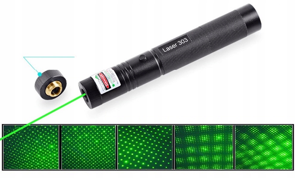 Zelený laser s kľúčom