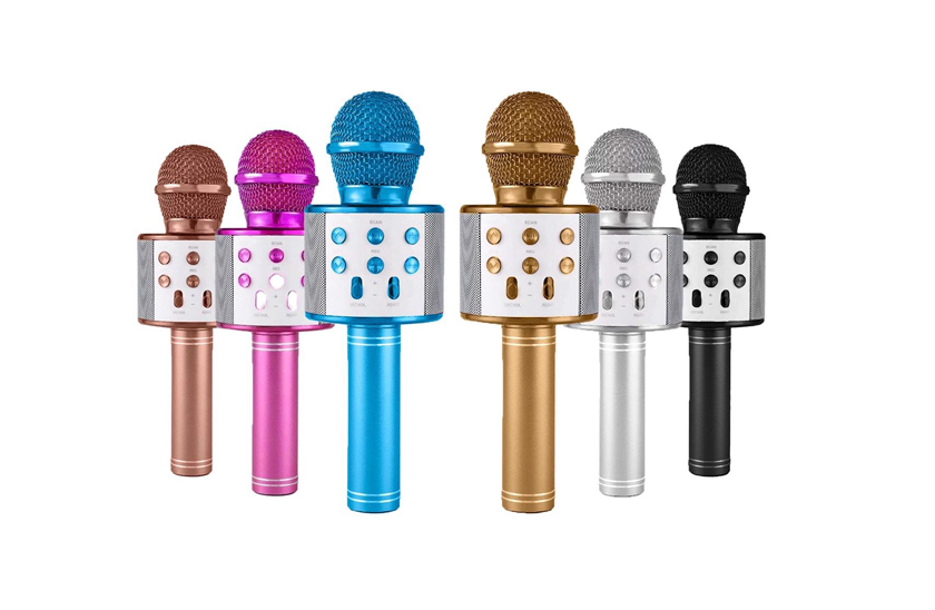 Bezdrôtový bluetooth karaoke mikrofón