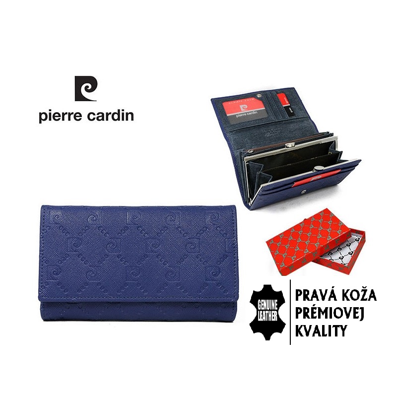 Dámska kožená peňaženka Pierre Cardin - BLUE - 455